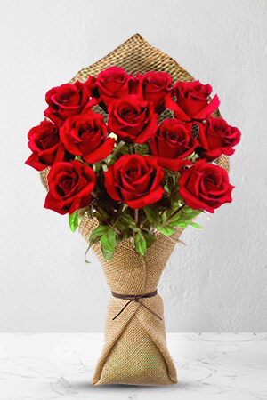 12 Long Stem Premium Rose Bouquet